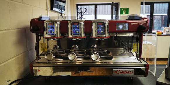 cafe in Kenilworth, interior of eagles cafe.